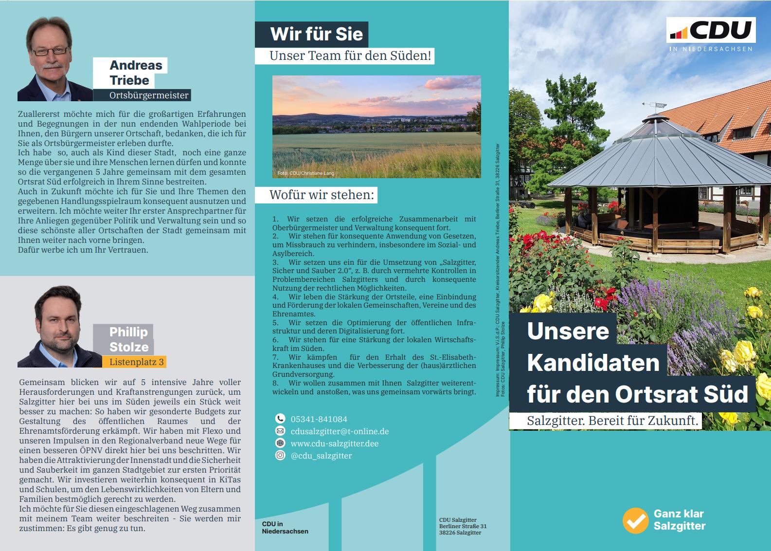 Flyer Ortsrat Süd Seite 1